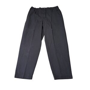 Barbour Mens Navy Blue Cotton Elastic Waist Trousers Pants  Size L W34 L28